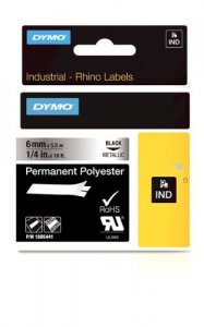 Dymo 1805441 Rhino 14in Metallic Perm Poly-6mm