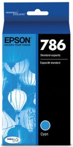 Original Epson T786220 T786 Durabrite Cyan Ultra Ink   Cart