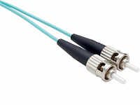 Unirise FJ5GLCSC-01M 1 Meter Om3 10 Gig Fiber Optic Cable, Aqua, Pvc J