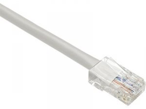 Unirise PC5E-07F-GRY 7ft Gray Cat5e Patch Cable, Utp, No Boots