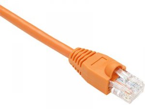 Unirise PC5E-03F-ORG-S 3ft Orange Cat5e Patch Cable, Utp, Snagless