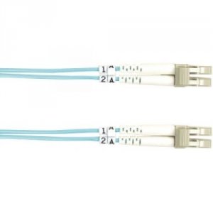 Black FO10G-002M-LCLC Fiber Patch Cable 2m 10 Gig Lc To Lc Aqu