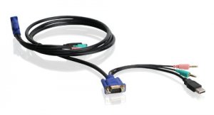 Iogear G2L5102U S Vga, Usb 2.0 Kvm Cable Provides Six Feet Of Digital 