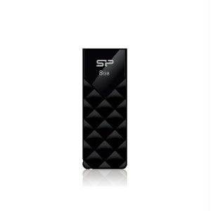 Silicon SP008GBUF2U03V1K 8gb Ultima U03 Usb 2.0 Flash Drive Black