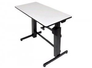 Ergotron 24-271-926 Workfit D Sit Stand Desk Lt Gray Surface