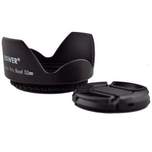 Relaunch HV52 52mm Revrsble Tulip Lens Hood  Lens Cap