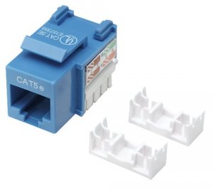 Intellinet 210546 Cat5e Keystone Jack Utp, Blue, Punch-down