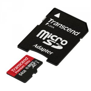 Transcend TS64GUSDU1 64gb Microsdxc Class10 U1 Wadapter