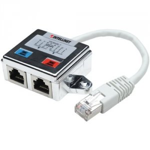 Intellinet 504195 Allows Two Rj45 Ports To Share One Cat5 Shielded Net