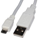 4xem 4XMUSB6WH 6ft 2m Micro Usb Cable White