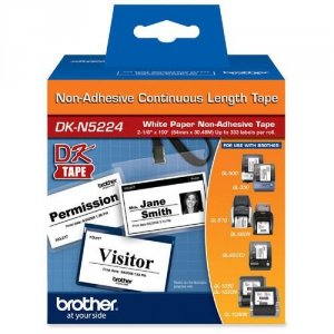 Brother DKN5224 Paper Tape, , Non-adhesive, 2.13 Width X 100 Ft Length