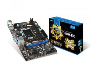 Msi H81M-E33 Mb H81m E33 Ci7 H81 Lga1150 Ddr3 Sata Pcie Usb Vga Hdmi M