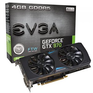 Evga 04G-P4-2978-KR Geforce Gtx 970 Ftw Acx2.0 Pcie 4gb Gddr5 Dv Hdmi 