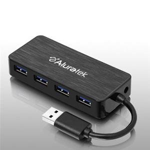 Aluratek AUH1304F 4 Port Usb 3.0 Superspeed Hub, , Black