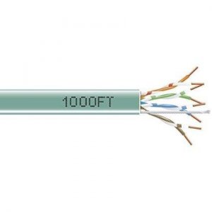 Black EYN859A-PB-1000 1000ft Bulk Green Cat5e Solid Cable 350mhz