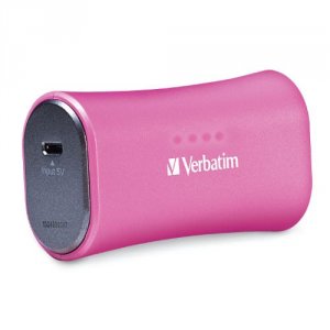 Verbatim 98361 Portable Power Pack, , Usb, 2200mah, Pink