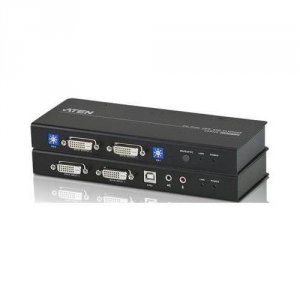 Aten CE604 Dvi Dual View Kvm Extender Up To 200 Ft.3 Years Warranty