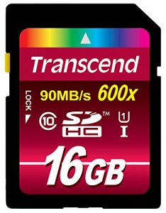 Transcend TS16GSDHC10U1 16gb Sdhc Class 10 Uhs-i Memory Card