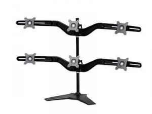 Amer AMR6S Hex Monitor Stand Support 75mm Or 100mm Vesa