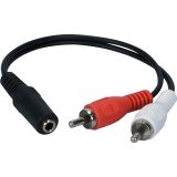 Qvs CC399FM 8in 3.5mm Mini-stereo Female To