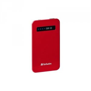 Verbatim 98453 Ultra-slim Power Pack, , Usb, 4200mah, Red, Taa