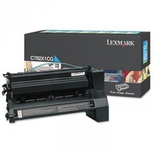 Original Lexmark C782X1CG Print Cartridge - Cyan -  15,000 Pages - C78