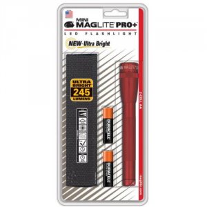 Maglite SPP03H Mini Maglight Pro+ Led Flashlight - Aa - Red (sp-p03h)