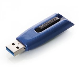 Verbatim 49808 128gb Store 'n' Go V3 Max Usb 3.0 Flash Drive - Blue - 