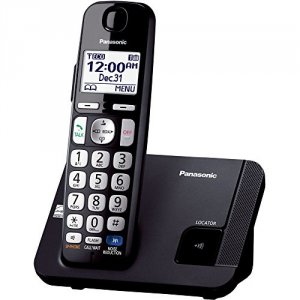 Panasonic KX-TGE210B Dect 6.0- 1 Handset- Big Buttons- Black