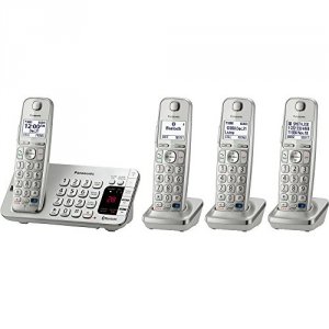 Panasonic KX-TGE274S L2c, Dk, Talking Text Alert, 4hs