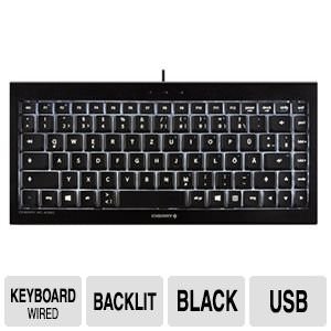 Cherry JK-0720EU Backlit, Black, Usb, Compact 88 Key Us Intl Layout, Q