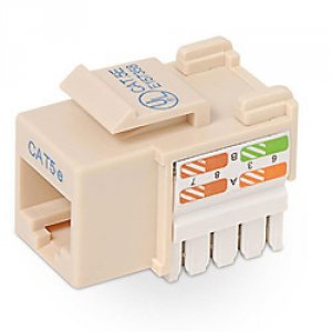 Belkin R6D024-AB5E-IVO Cat5e Keystone Jack Ivory (qty 1)