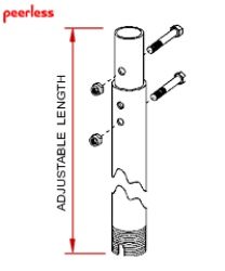 Peerless ADD0709 Industries - Mounting Component ( Extension Column ) 