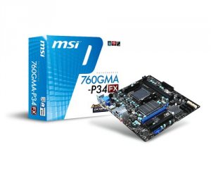 Msi 760GMA-P34(FX) 760gma-p34(fx) Amd760g Am3+ 2dimm Stat3 Usb3 Vga M-