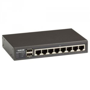 Black LES1508A 8-port Secure Serial Server With Cisco Pinout