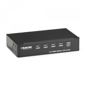 Black AVSP-HDMI1X4 1x4 Hdmi Splitter W Audio