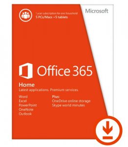 Microsoft 6GQ-00091 Office 365 Home Premium Esd, Office 365 Home Premi