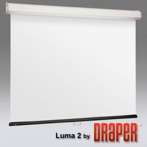 Draper 206100 Luma 2 With Autoreturn, 96 X 96, Av, Matt White Xt1000e