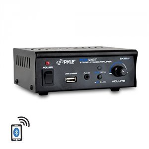 Pyle PCA12BT Home(r)  25-watt Mini Blue Series Bluetooth(r) Stereo Pow