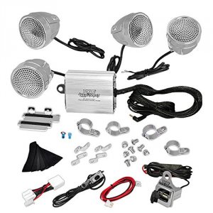 Pyle PLMCA90 1200w Sound System 4 Spkrs         Amp For Motorcycle Atv