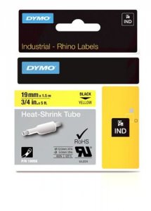 Dymo 18058 Rhino 34 Yellow Heat Shrink Tubes