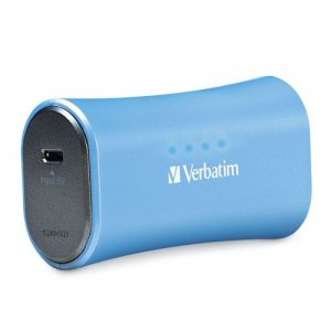 Verbatim 98359 Portable Power Pack, , Usb, 2200mah, Aqua Blue