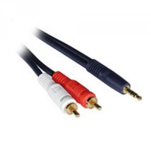 C2g 40615 12ft Velocityandtrade; One 3.5mm Stereo Male To Two Rca Ster