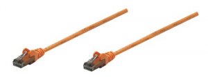 Intellinet 343749 14 Ft Orange Cat6 Snagless Patch Cable