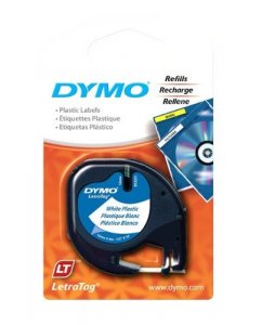 Dymo 91331 12inch (12 Mm) Plastic Letratag Tape