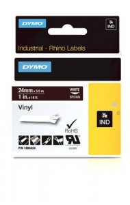 Dymo 1805424 Rhino 1in Brown Vinyl-24mm