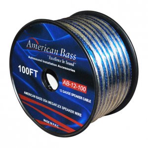 American 12GSP/150 Speaker Wire 12ga. 100' Blue   Ab12-100ab280