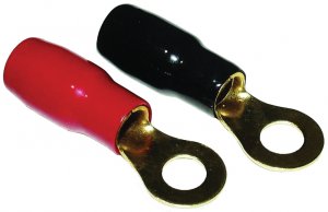 American ABRT8 8 Awg Ring Terminals 6 Pairs Per Pkg. Red  Black