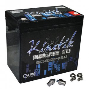 Kinetik HC1400RBLU Blu 1400w 12v Power Cell-reverse Terminals