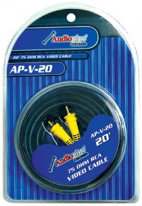 Nippon APV20 Audiopipe 20' 75 Ohm Rca Video Cable